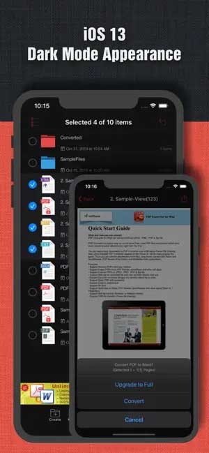 Có chế độ tối để bảo vệ mắt