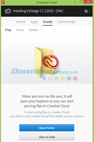 Đồng bộ tập tin với Adobe Creative Cloud