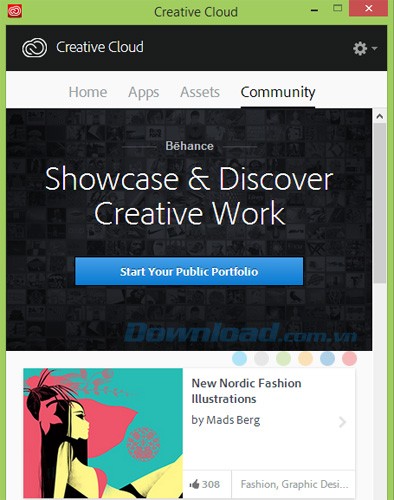 Tích hợp với Behance