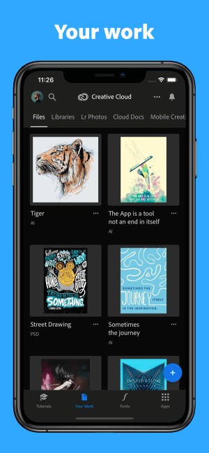 Download, chia sẻ và xem các file công việc của bạn đã được lưu trong Creative Cloud