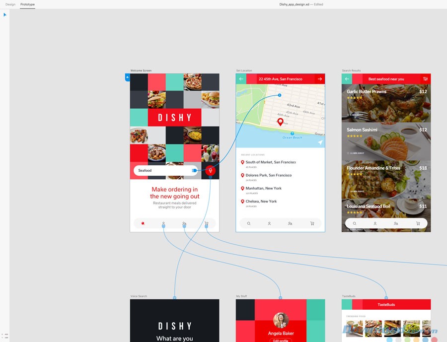 Kết nối màn hình hoặc layout