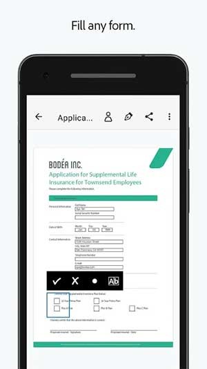 Điền chữ ký vào bất cứ biểu mẫu nào