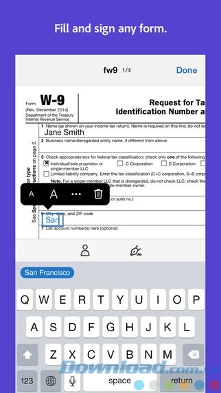 Điền mẫu PDF nhanh