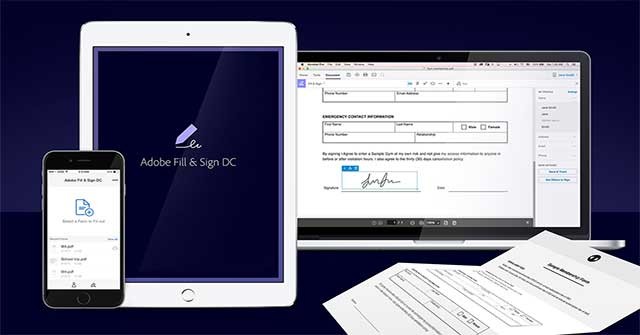 Adobe Fill & Sign DC là ứng dụng không thể thiếu cho người dùng di động thế hệ mới