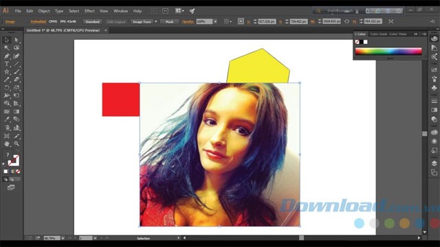 Giao diện Adobe Illustrator CC trên MacBook