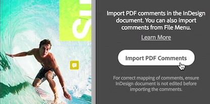 Adobe InDesign CC hỗ trợ xem bình luận