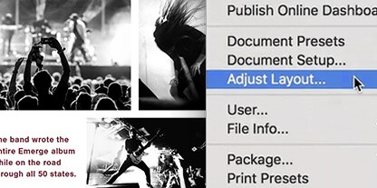 Adobe InDesign CC tự điều chỉnh bố cục