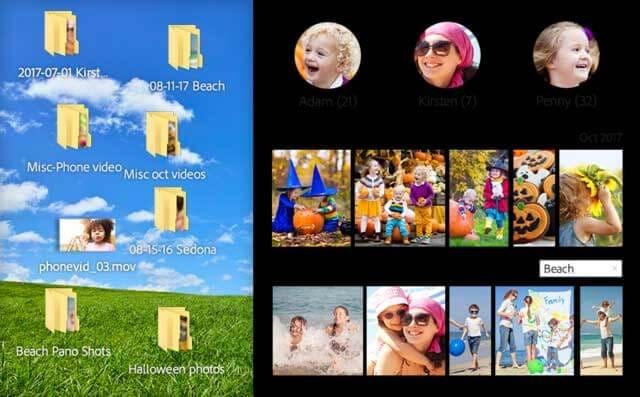 Adobe Photoshop Elements sắp xếp ảnh đơn giản