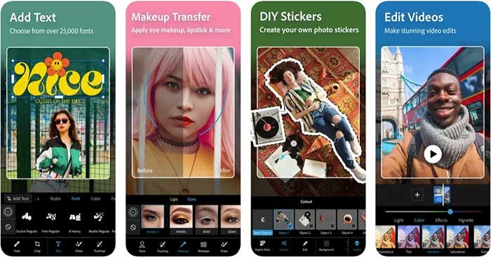 Adobe Photoshop Express gây ấn tượng nhờ khả năng chỉnh sửa ảnh nhanh
