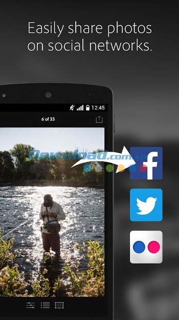 Chia sẻ ảnh dễ dàng với Adobe Photoshop Lightroom cho Android