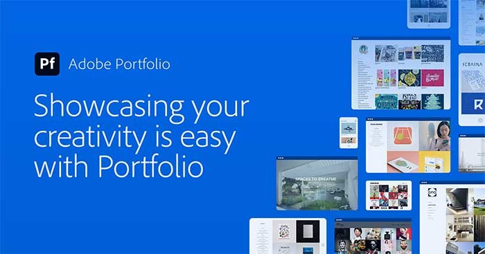 Adobe Portfolio là công cụ tạo portfolio có sẵn với Adobe Creative Cloud