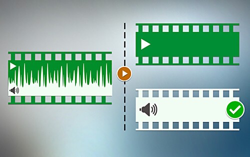 Premiere Rush tách âm khỏi video