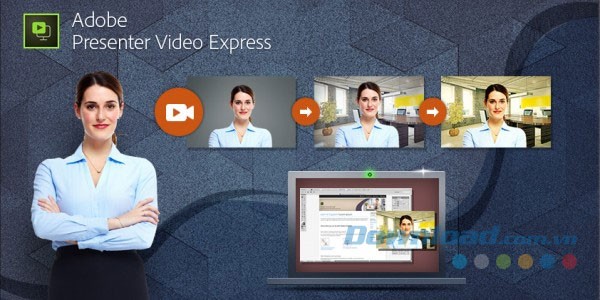 Phần mềm làm video Adobe Presenter Video Express