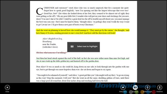 Đánh dấu trên văn bản