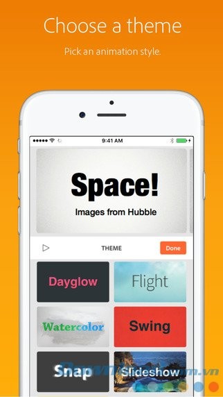 Chọn theme động