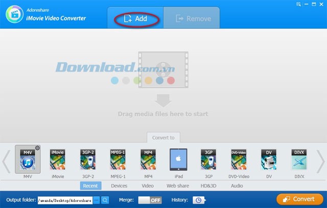 Adoreshare iMovie Video Converter