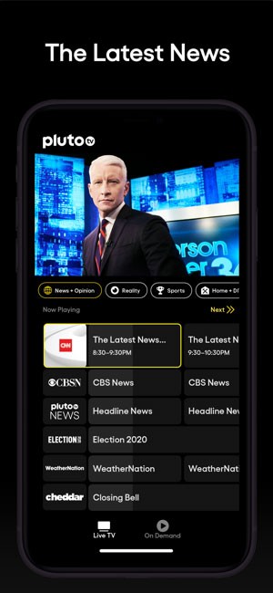 Pluto TV cập nhật tin tức thời sự mới nhất