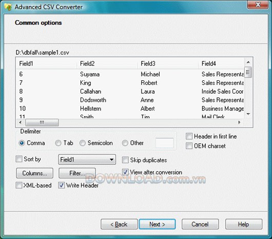 Advanced CSV Converter