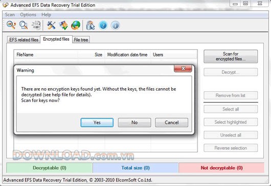 Advanced EFS Data Recovery