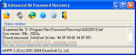 Advanced IM Password Recovery
