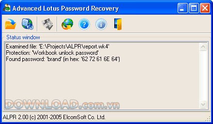 Advanced Lotus Password Recovery