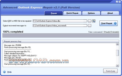 Advanced Outlook Express Repair