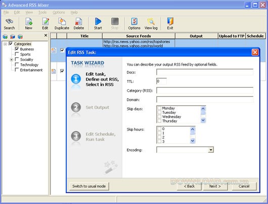 Advanced RSS Mixer Enterprise