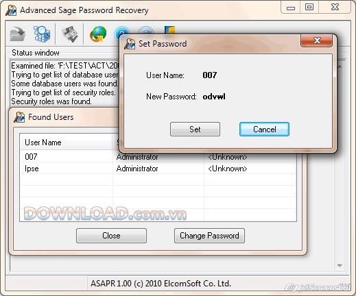 Advanced Sage Password Recovery