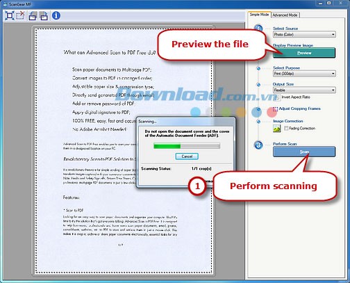 Advanced Scan to PDF Free