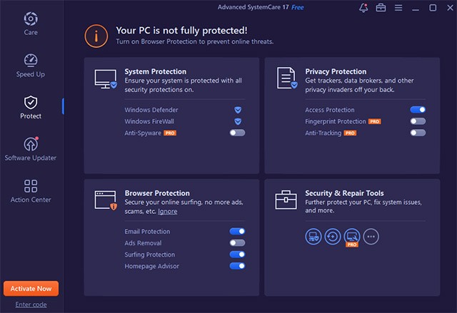 Dọn dẹp bộ nhớ, tăng tốc máy tính và bảo vệ người dùng tất cả trong một