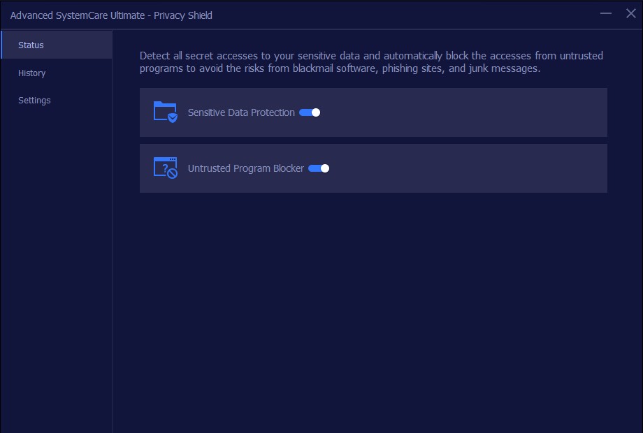 Advanced SystemCare Ultimate 13 bảo vệ sự riêng tư