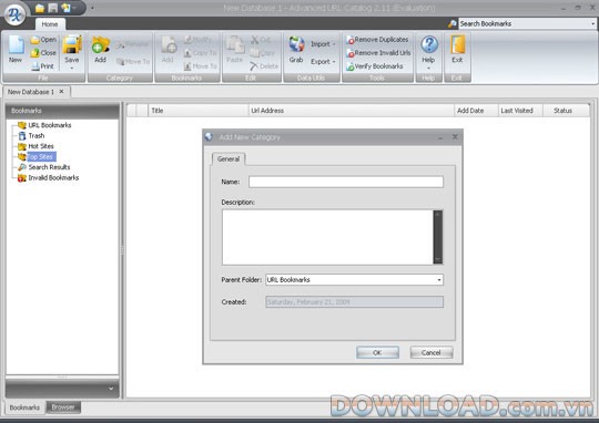 Advanced URL Catalog