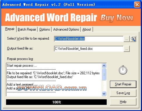 Advanced Word Repair