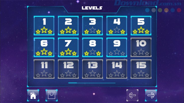 75 cấp độ game Adventure of Stars