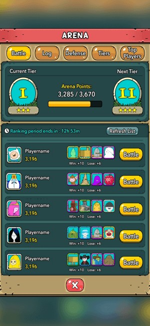 Thể hiện sức mạnh của bạn trong Đấu trường