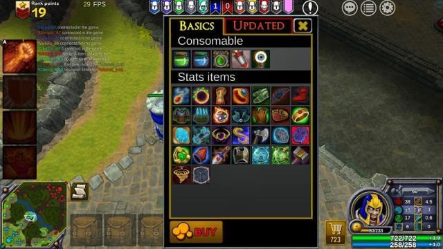 Chọn vật phẩm và cường hóa nhân vật của bạn