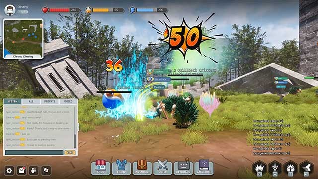 Chiến đấu với trùm và quái vật khổng lồ