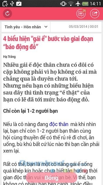 Đọc báo trên Afamily