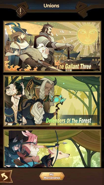 AFK Arena mang đến 4 phe với nhiều anh hùng khác nhau