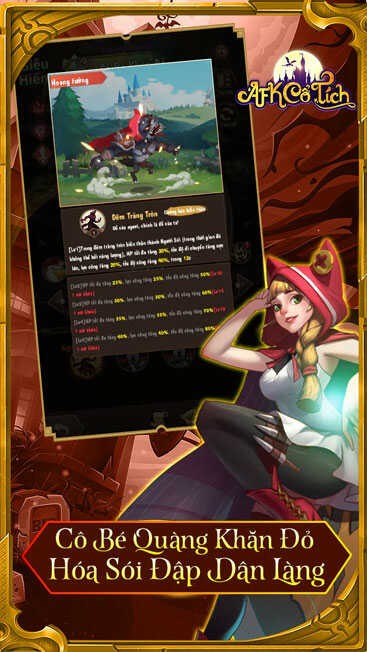 Tính năng nâng cấp nhân vật đa dạng