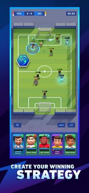 AFK Football cho bạn tự vạch chiến lược của mình trên sân cỏ