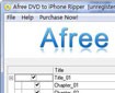 Afree DVD to iPhone Ripper - Rip DVD sang iPhone
