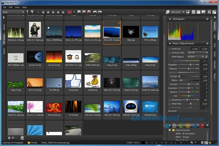 Gallery ảnh với AfterShot