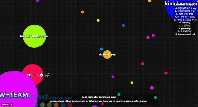 Hình ảnh game Agar.io