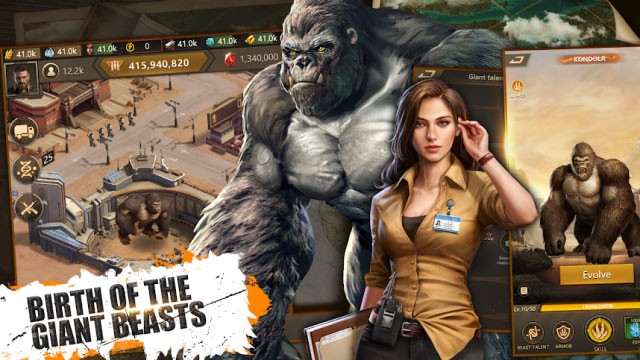 Lãnh đạo nhưng con thú lớn để tiêu diệt tập đoàn đen tối trong game Age of Colossus