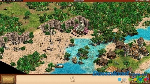 Cố gắng giành vị trí chiến lược trong game chiến thuật thời gian thực Age of Empires II Rise of the Rajas