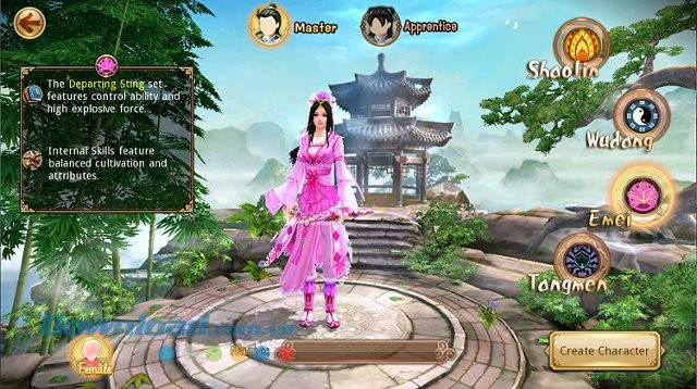 Phái Nga Mi trong game Age of Wushu Dynasty