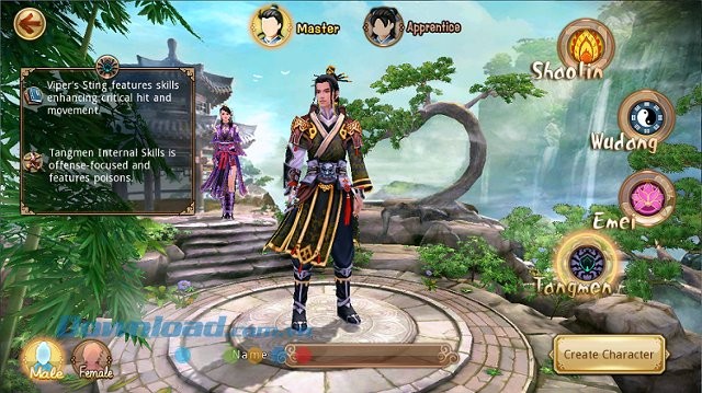 Phái Đường Môn trong game Age of Wushu Dynasty