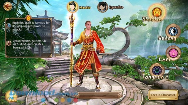 Phái Thiếu Lâm trong game Age of Wushu Dynasty