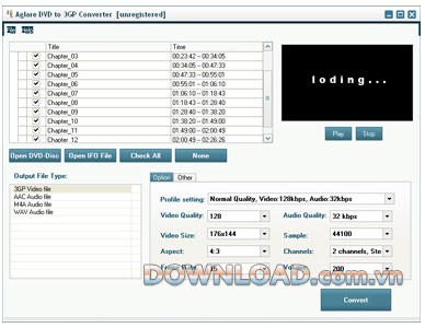 Aglare DVD to 3GP Converter